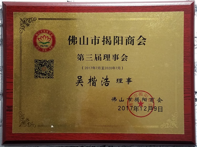 佛山市揭陽(yáng)商會(huì)理事